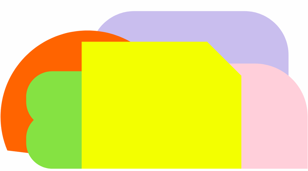 bunte Farbfelder der Startseite